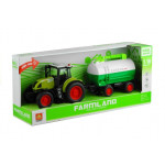Traktor s cysternou 37.5 cm - zelený